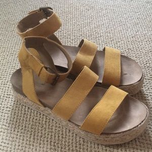 Yellow sandals